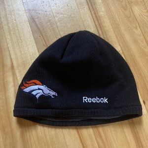 Reebok NFL Denver Broncos fleece lined beanie winter hat, One size